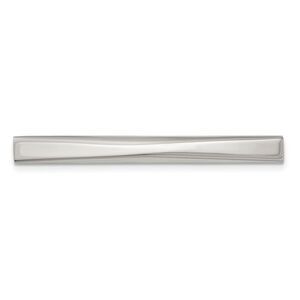 Stainless Steel Polished Convex Tie Bar, 5.4 x 52mm